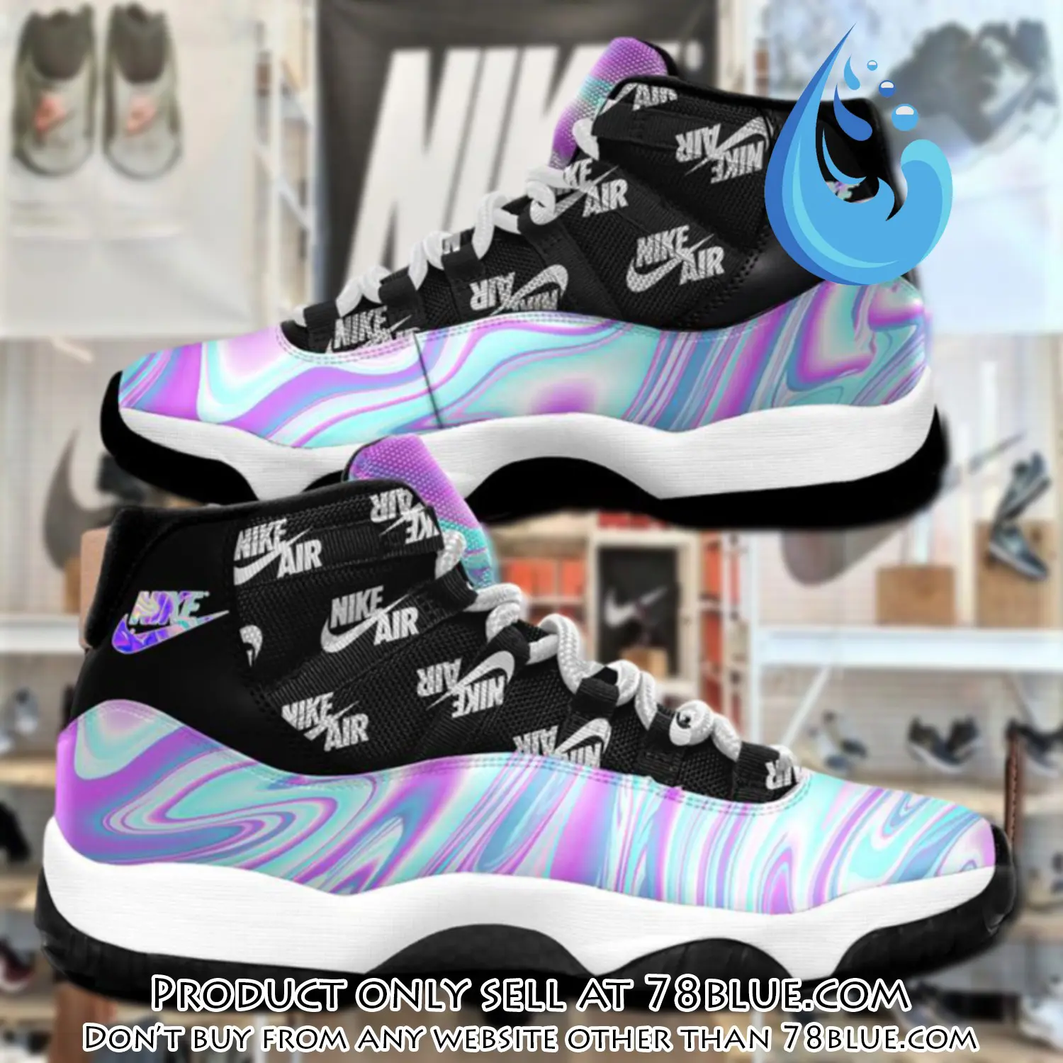 Nike reflective color air jordan 11 sneakers sport shoes 78b5148631